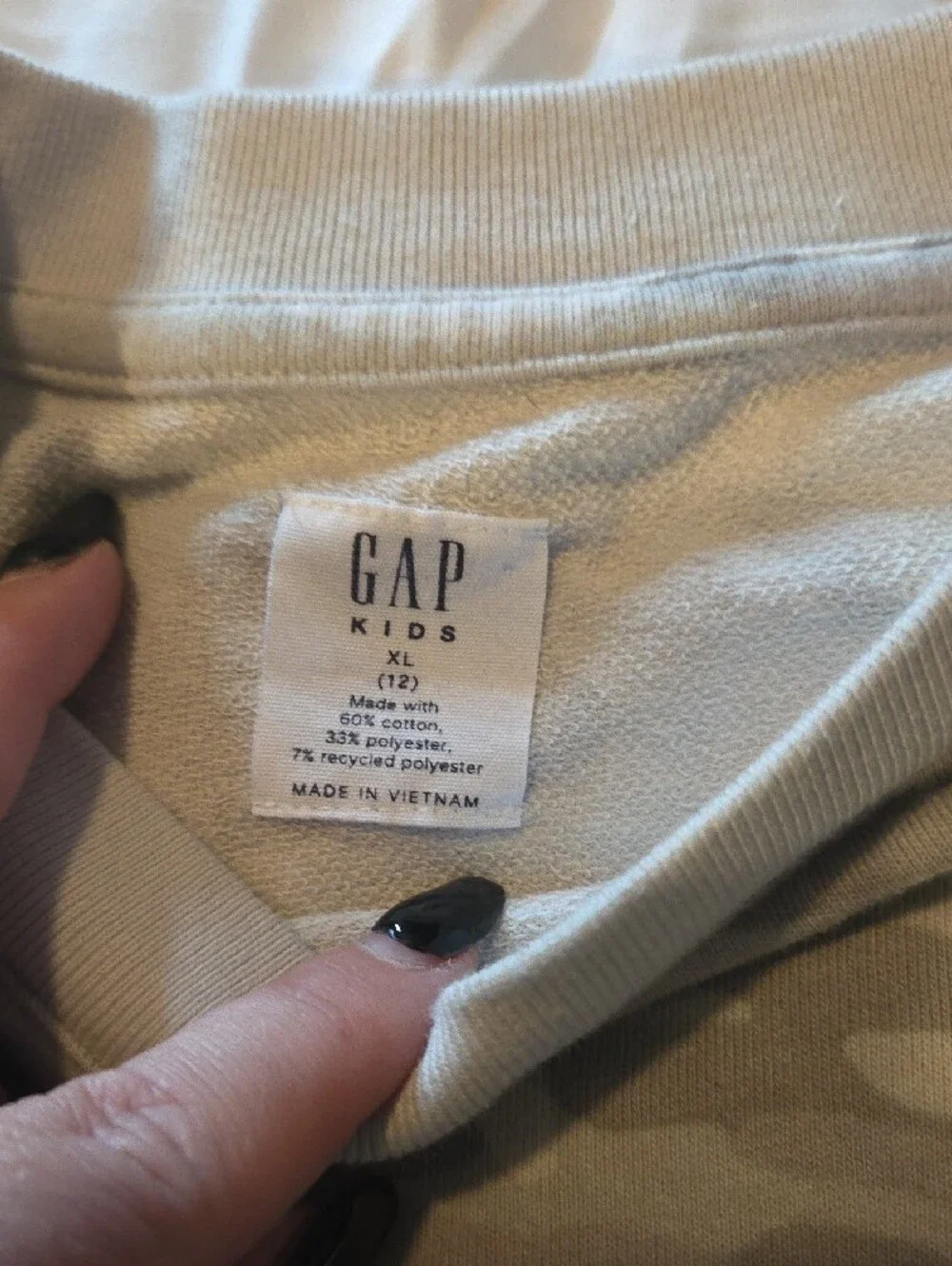 Girls's Neutral Camo Crewneck Sweater GAP Girls Size 12